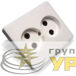Розетка 2-м СП РС10-У03 10А IP20 бел. БЕЛ. ЦЕРКОВЬ РС10-У03