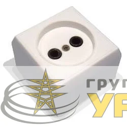 Розетка 1-м ОП РА10-001 10А IP20 бел. БЕЛ. ЦЕРКОВЬ РА10-001