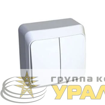 Выключатель 2-кл. ОП 10А IP44 бел. БЕЛТИЗ А5 10-001