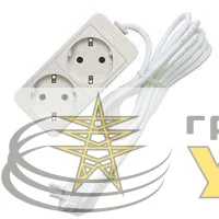 Удлинитель 2х3м с заземл. 16А IP20 3.5кВт ПВС Союз 481S-6203