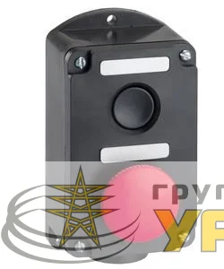 Пост управления ПКЕ 222-2 У2 10А 660В 2 элемента черн. цилиндр и красн. гриб накладной IP54 Электротехник ET519077