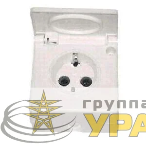 Розетка 1-м ОП 16А IP44 с заземл. бел. БЕЛТИЗ РА 16-005