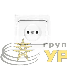 Розетка 1-м СП Валери 16А IP20 без заземл. бел. UNIVersal В0022