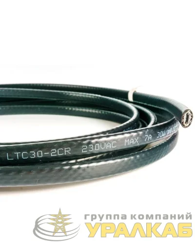 Кабель нагревательный саморег. 30Вт/м строительного применения (кровли; трубы) термопласт Extherm LXTC30-2CR детальная картинка