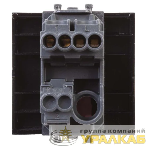 Кнопка 2мод. 16А Avanti "Черный квадрат" DKC 