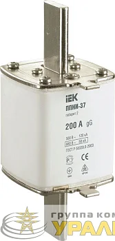 Вставка плавкая ППНИ-37 200А габарит 2 IEK DPP40-200