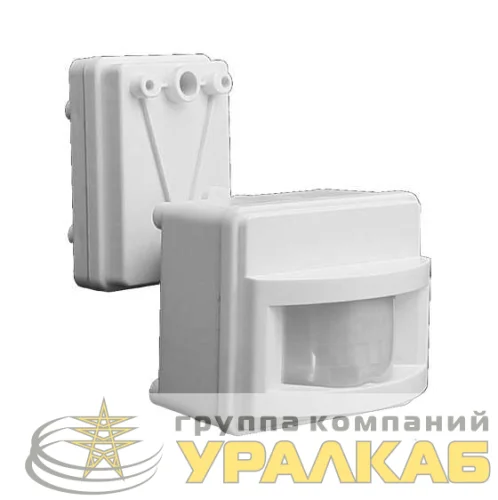 Датчик движения PMS-IR 017 1200Вт 120град. 2-12м IP44 WH JazzWay 5012998 детальная картинка