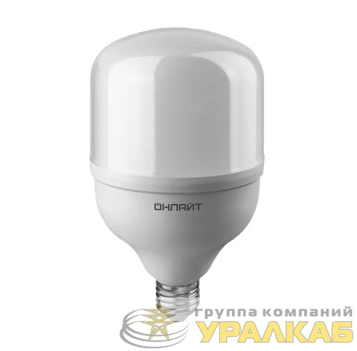 Лампа светодиодная высокомощная 82 903 OLL-T100-40-230-865-E27E40 40Вт 6500К холод. бел. E27/E40 3200лм 176-264В ОНЛАЙТ 82903 детальная картинка
