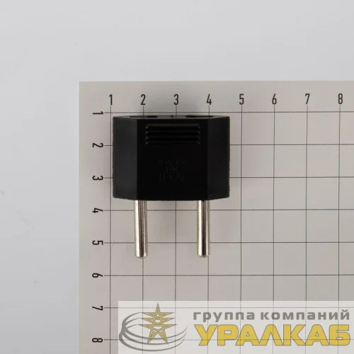Переходник сетевой плоский "Тефаль" черн. (инд. упак.) PROCONNECT 11-1042-9 детальная картинка