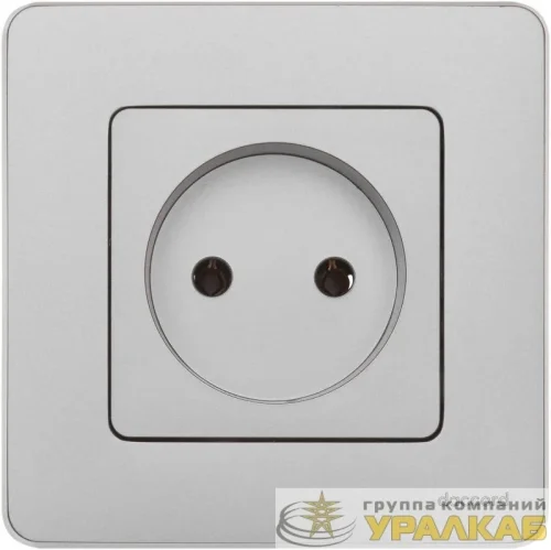 Розетка 1-м СП Inspiria 16А IP20 250В 2P механизм алюм. IEK 