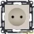 Розетка 1-м СП Valena Life 16А IP20 250В 2P защ. шторки безвинтов. клеммы с лицев. панелью механизм сл. кость Leg 