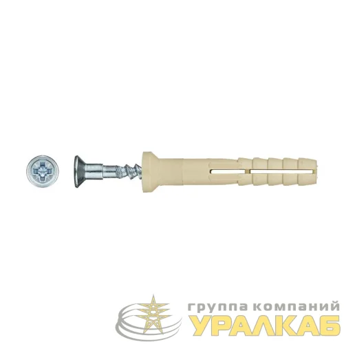Дюбель-гвоздь нейлон пот. SMX-L 6х40 (уп.2000шт) Tech-KREP 133398 детальная картинка
