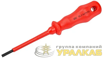 Отвертка диэлектрическая шлицевая SL3.5х75 K2 1000В ARMA2L 3 IEK A2L3-SC30-K2-SL-35-075
