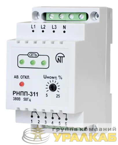 Реле напряжения РНПП-311 3ф НовАтек-Электро 3425600311 детальная картинка
