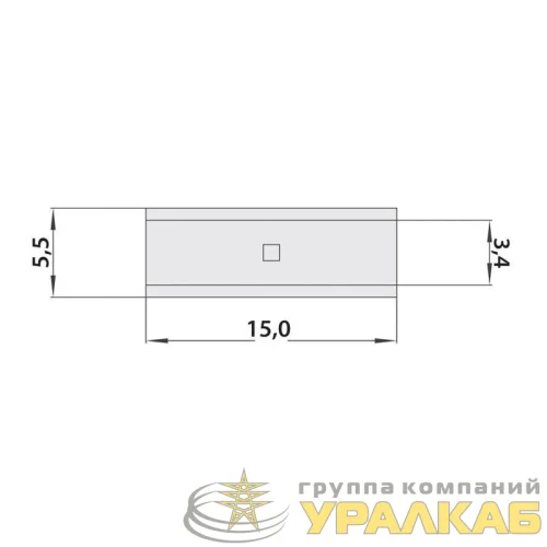 Гильза соединительная (СГ L-15мм) 4-6кв.мм (BN5.5) REXANT 