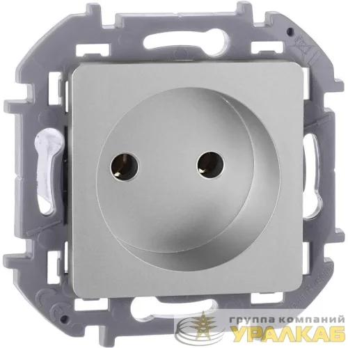 Розетка 1-м СП Inspiria 16А IP20 250В 2P механизм алюм. IEK 
