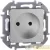 Розетка 1-м СП Inspiria 16А IP20 250В 2P механизм алюм. IEK 
