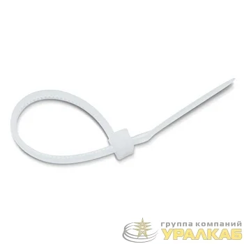 Хомут-стяжка 4.2х250 нейлон бел. (уп.6шт) пакет БМ 