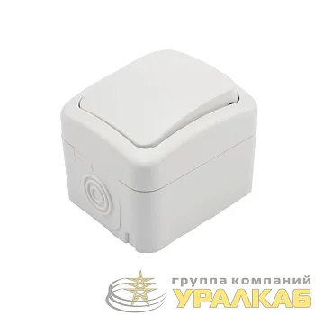 Переключатель проходной ОП Mini OG IP54 бел. Kranz KR-78-0603