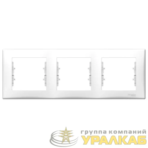 Рамка 3-м Sedna горизонт. бел. SchE SDN5800521 детальная картинка