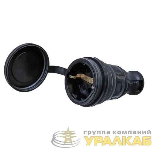 Розетка 1-м 16А с заземл. каучук TOKOV ELECTRIC TKE-C05-KR-Z детальная картинка