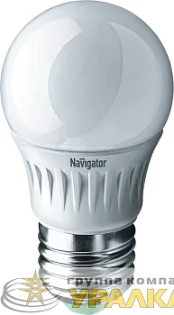 Лампа светодиодная 94 479 NLL-P-G45-5-230-4K-E27 5Вт шар 4000К нейтр. бел. E27 370лм 176-264В Navigator 94479