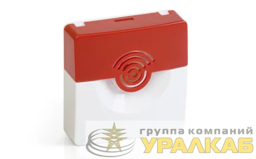 Оповещатель охранно-пожарный звуковой ОПОП 2-35 24В (корпус бел./красн.) Рубеж Rbz-208465 детальная картинка