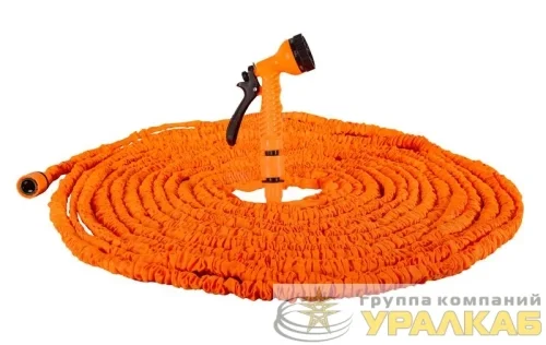 Набор для полива с растягивающимся шлангом 50м Вихрь 