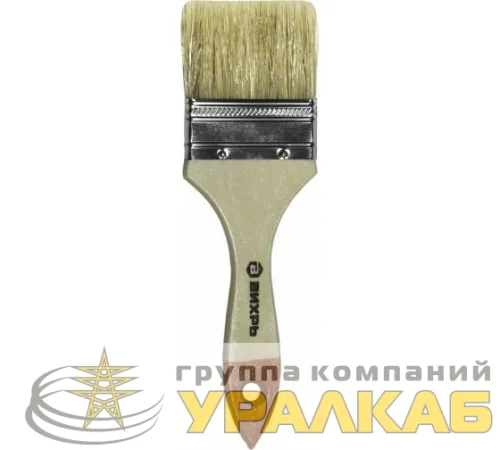 Кисть СТАНДАРТ 75мм 3дюйм. натур. щетина Вихрь 73/3/4/5 детальная картинка