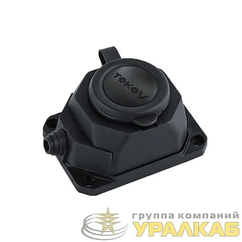 Колодка удлинителя 1-м 16А с заземл. каучук TOKOV ELECTRIC 