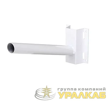 Кронштейн на столб для PSL D60х1.5-WH под бандажную ленту бел. JazzWay 