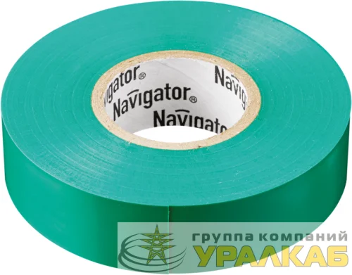 Изолента ПВХ 15мм (рул.20м) зел. NIT-B15-20/G Navigator 71106 детальная картинка