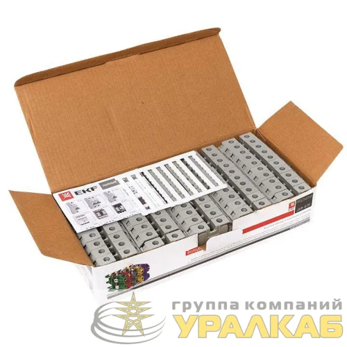 Колодка клеммная JXB-6/35 (50а) сер. EKF plc-jxb-6/35gy детальная картинка