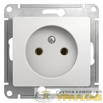 Розетка 1-м СП Glossa 16А IP20 без заземл. механизм бел. SE GSL000141