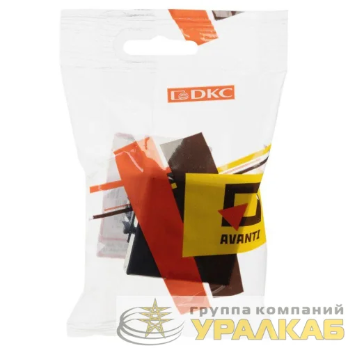 Кнопка 2мод. 16А Avanti "Черный квадрат" DKC 