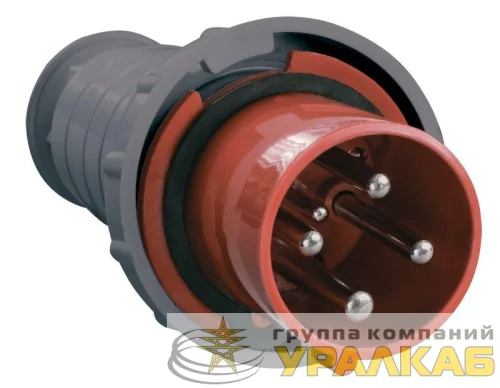 Вилка эл. каб. 63А 3P+PE 380В IP54 ССИ-034 IEK PSR02-063-4 детальная картинка