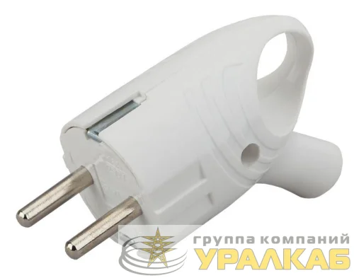 Вилка с заземл. угловая с кольцом 16А бел. Vx4-W ЭРА Б0039676 детальная картинка