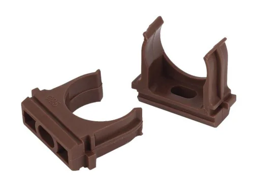 Крепеж-клипса для труб d25мм дуб Эра 