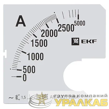Шкала сменная для A721 2500/5А-1.5 PROxima EKF 