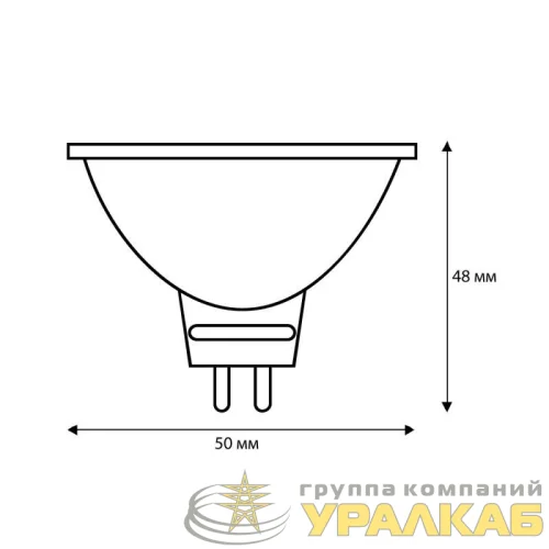 Лампа галогенная JCDR 50Вт GU5.3 Camelion 1953 детальная картинка