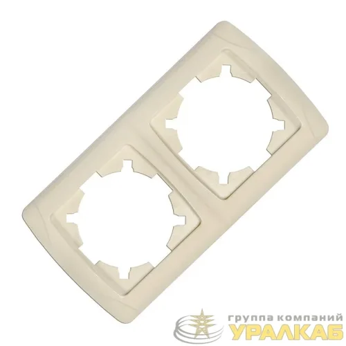 Рамка 2-м Маргарита горизонт. сл.кость (ivory) UNIversal 