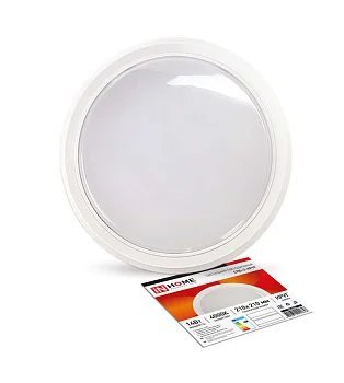 Светильник светодиодный СПБ-2-КРУГ 14Вт 230В 4000К 1100лм 210мм бел. IN HOME 