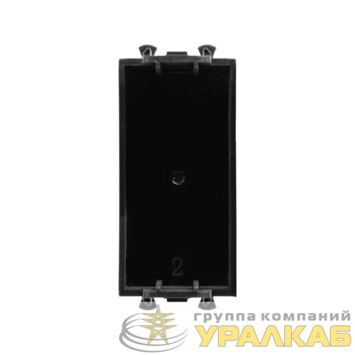 Заглушка модульная 1мод. Avanti "Черный матовый" DKC 4412991 детальная картинка