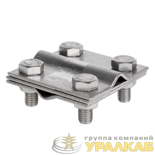 Зажим крестовидный прут-прут (3 пластины 57х57мм) Ni PROxima EKF 