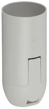 Патрон E14 подвесной пластик бел. (х50) (50/1000/24000) Эра 