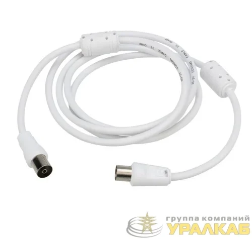 Шнур TV Plug - TV Jack 1.5м бел. Rexant 