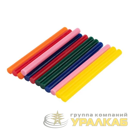 Стержень клеевой d7.4мм L100мм разноцв. (уп.12шт) Rexant 09-1020 детальная картинка