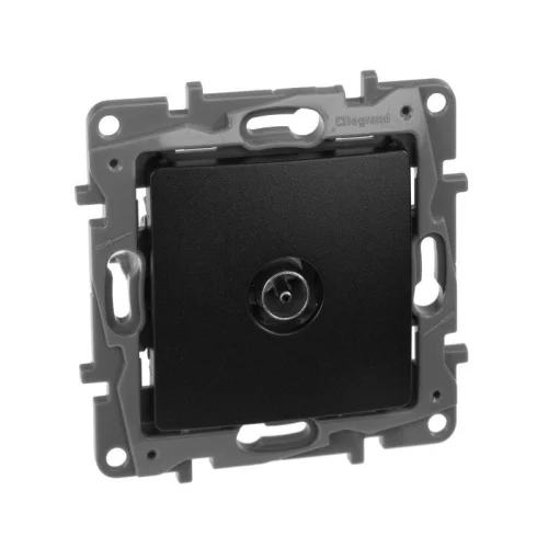 Механизм розетки TV СП Etika с топологией "звезда" 2дБ 0-2400 мГц антрацит Leg 672651 детальная картинка