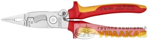 Клещи электромонтажные VDE 6-в-1 L-200мм Knipex KN-1396200 детальная картинка