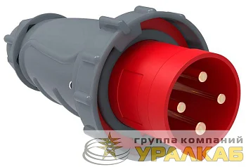 Вилка эл. каб. 63А 3P+PE 6ч/380-415В IP67 MAGNUM ССИ-034 IEK PSN02-063-4